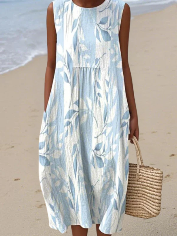 Joy | Robe Midi Feuille