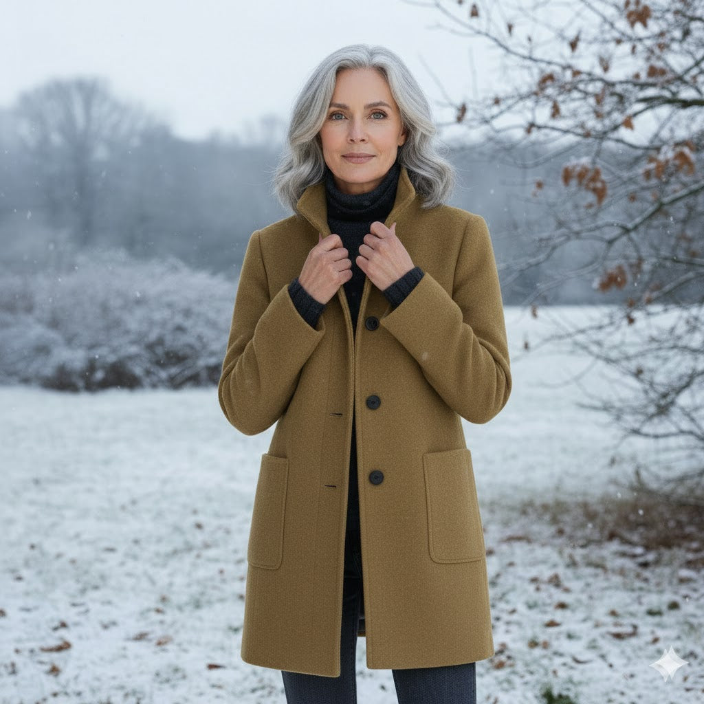 Solène | Manteau en Laine Classique Quotidien