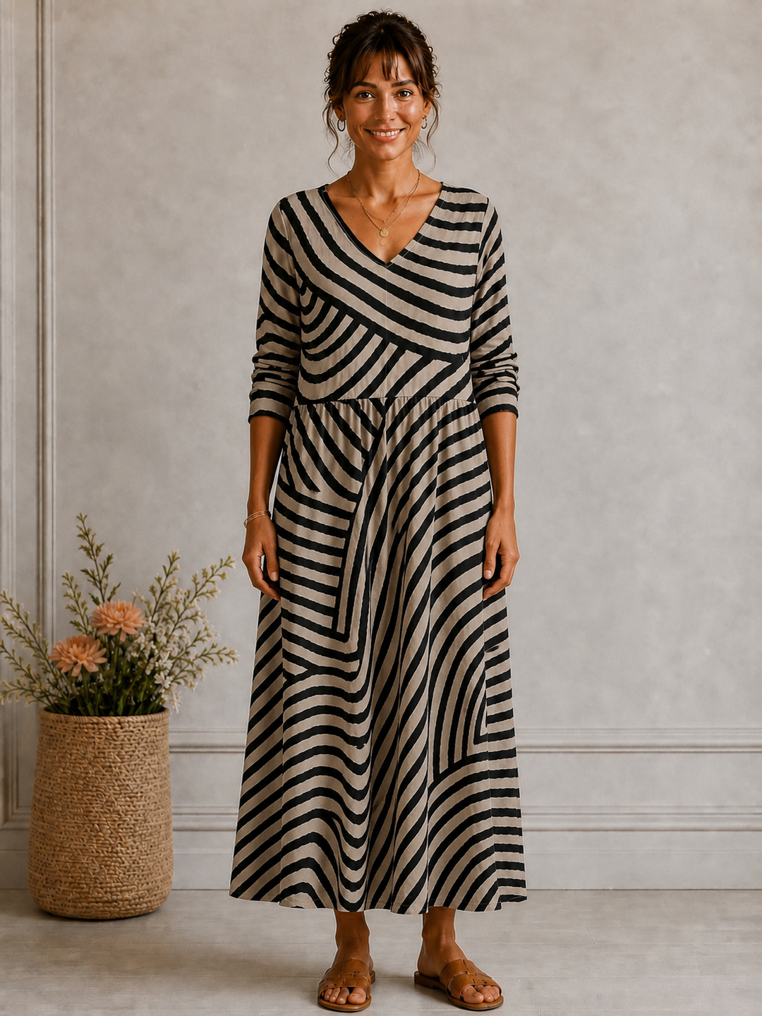 Grace™ - Robe intemporelle dissimulant le ventre
