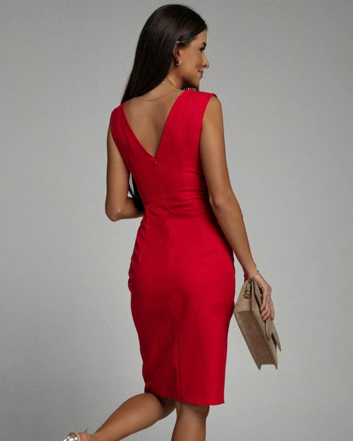 ADRIENNE | Robe Drapée Élégante avec Silhouette Sculptante