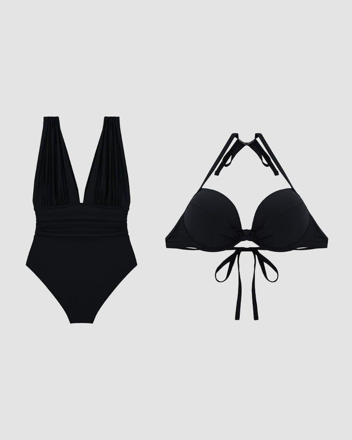 Karina | Maillot de bain avec effet de contrôle du ventre V