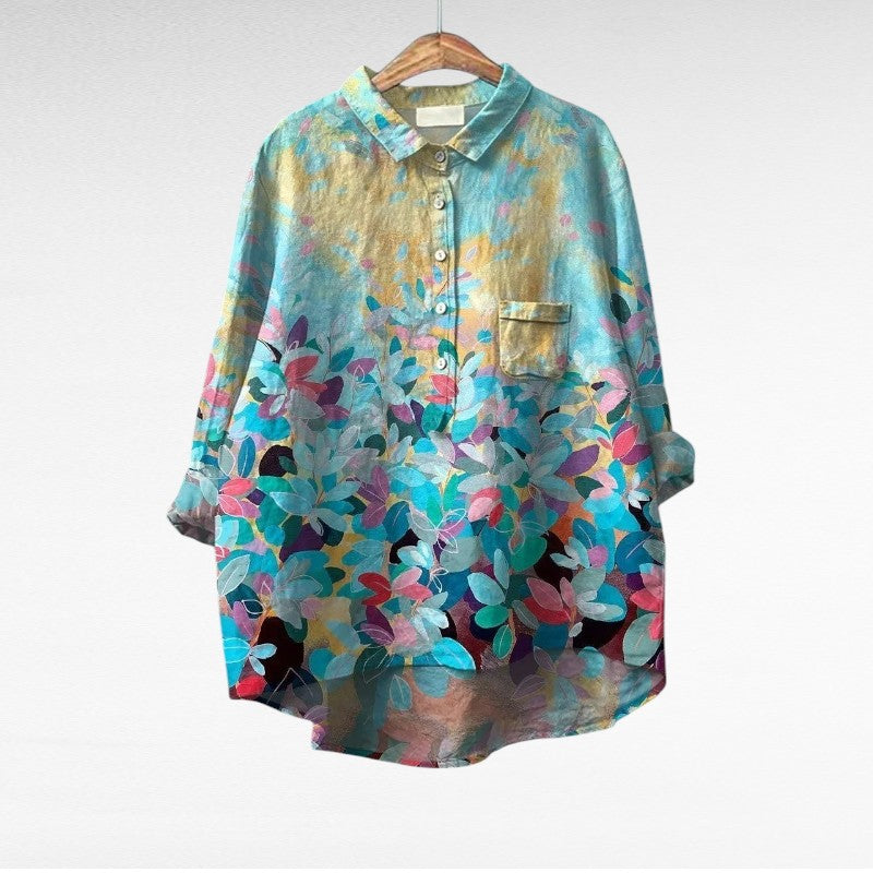 Aurore | Elegante Blusa de Verano en Lino