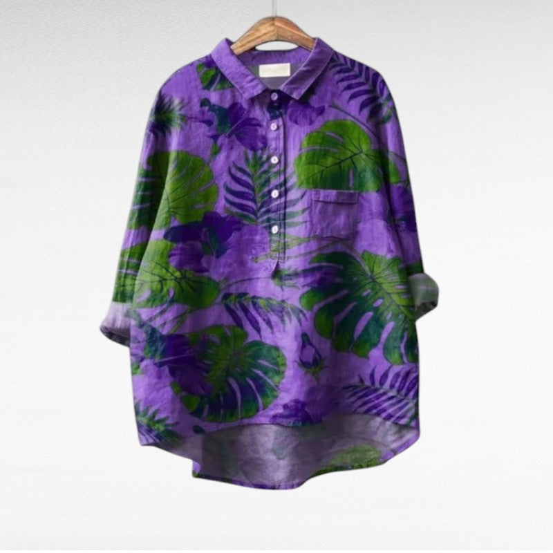 Anaïs | Élégante Blouse d'Été en Lin