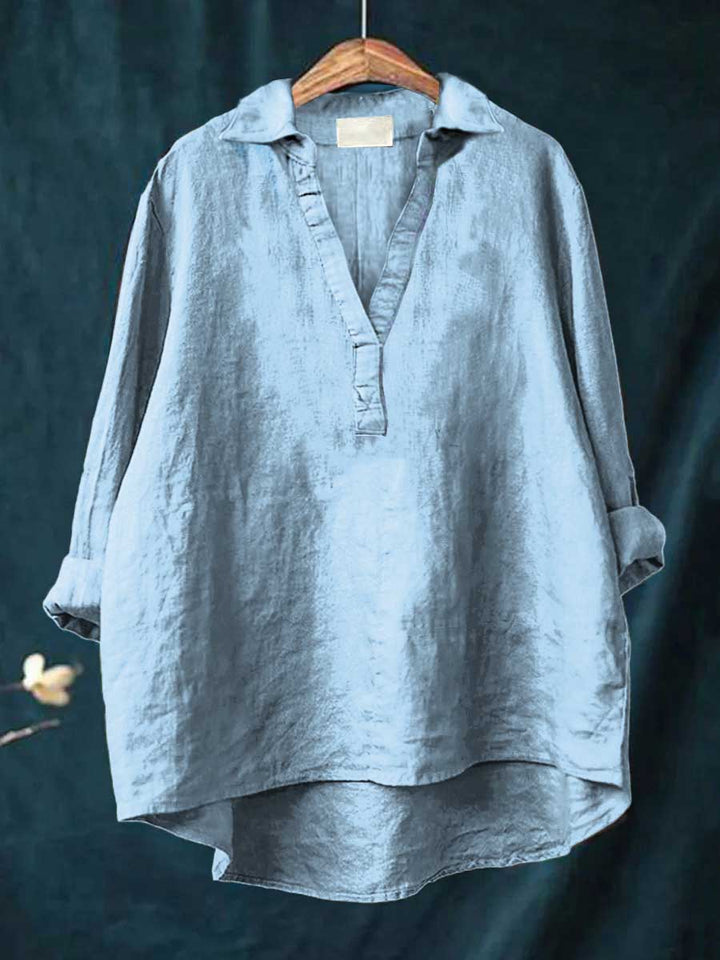 Andrea | Élégante Blouse d'Été en Lin
