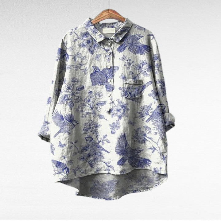 Claire | Élégante Blouse d'Été en Lin