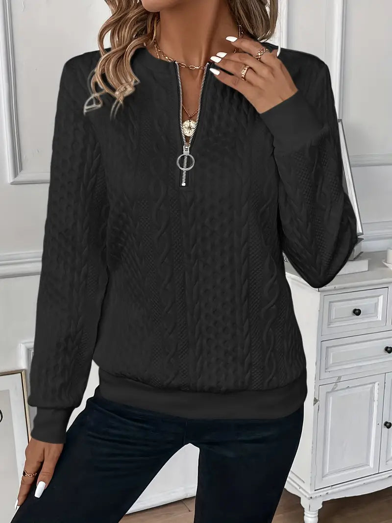 Evi | Pull avec Fermeture Éclair