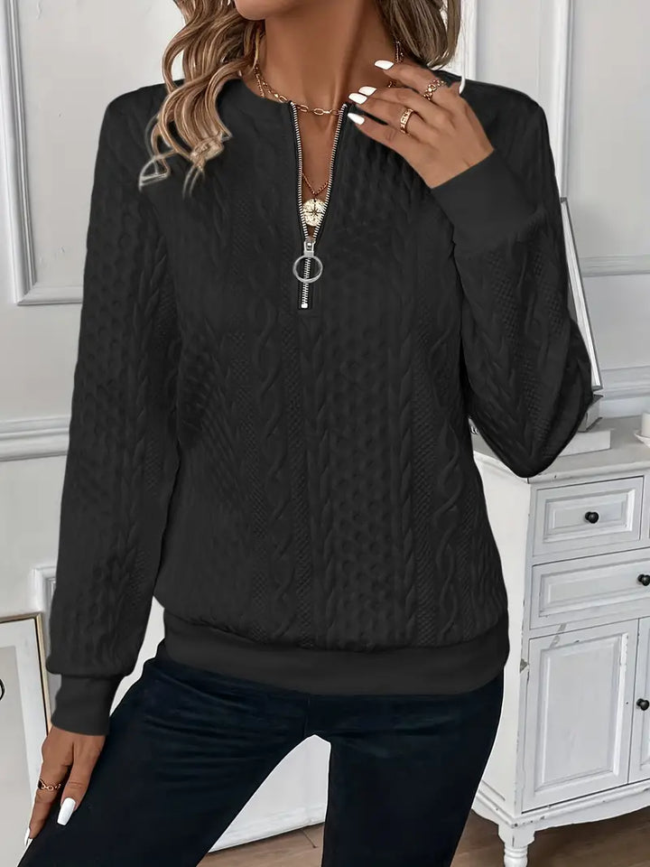 Evi | Pull avec Fermeture Éclair