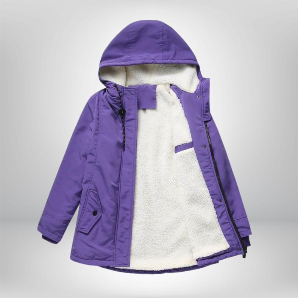 Colette | Manteau d'hiver matelassé et douillet avec capuche