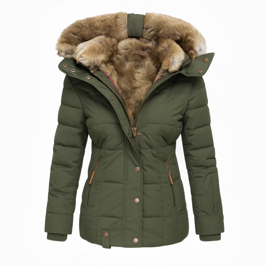 Anna | Manteau d'hiver avec doublure en fourrure