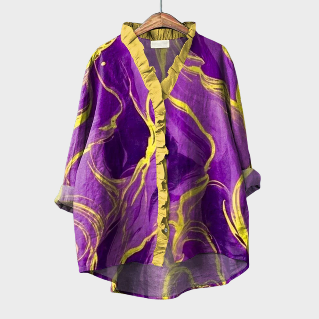 Bonnie | Élégante Blouse d'Été en Lin