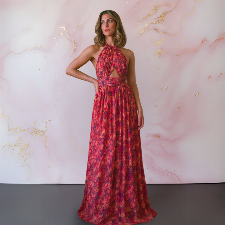 Vera | Robe élégante avec imprimé floral