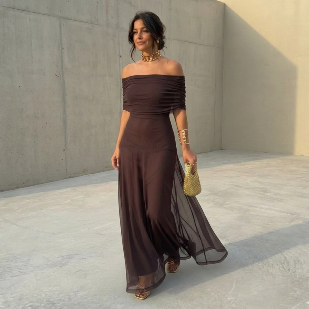 Uma | Robe fluide large avec un design élégant