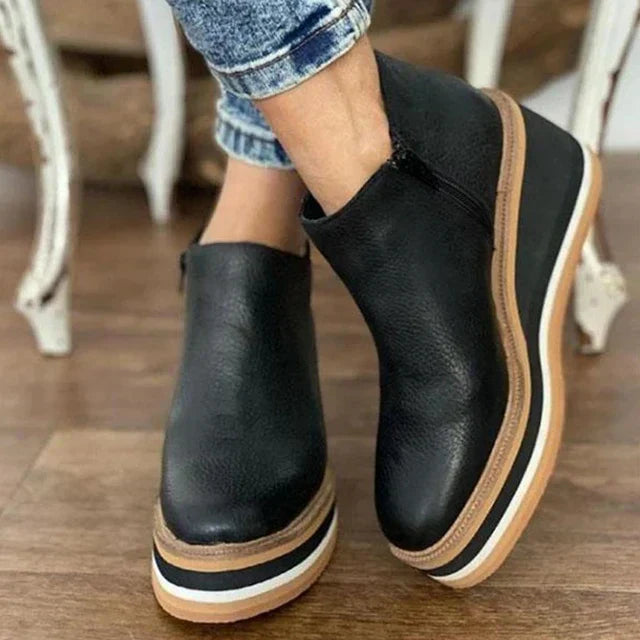 Bottes en Cuir Élégantes Slim-Fit