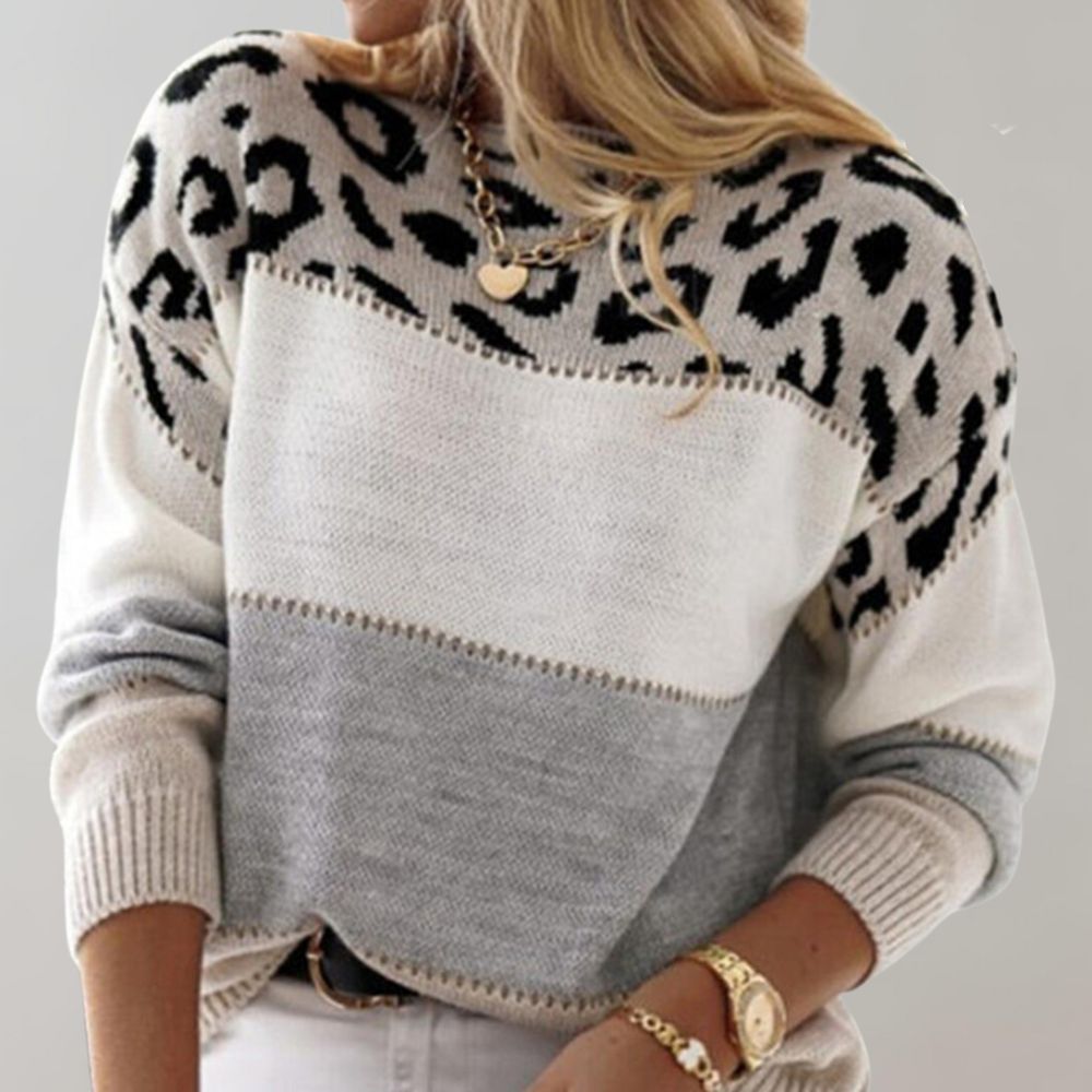 Maison Valmont | Pull Léopard Élégance