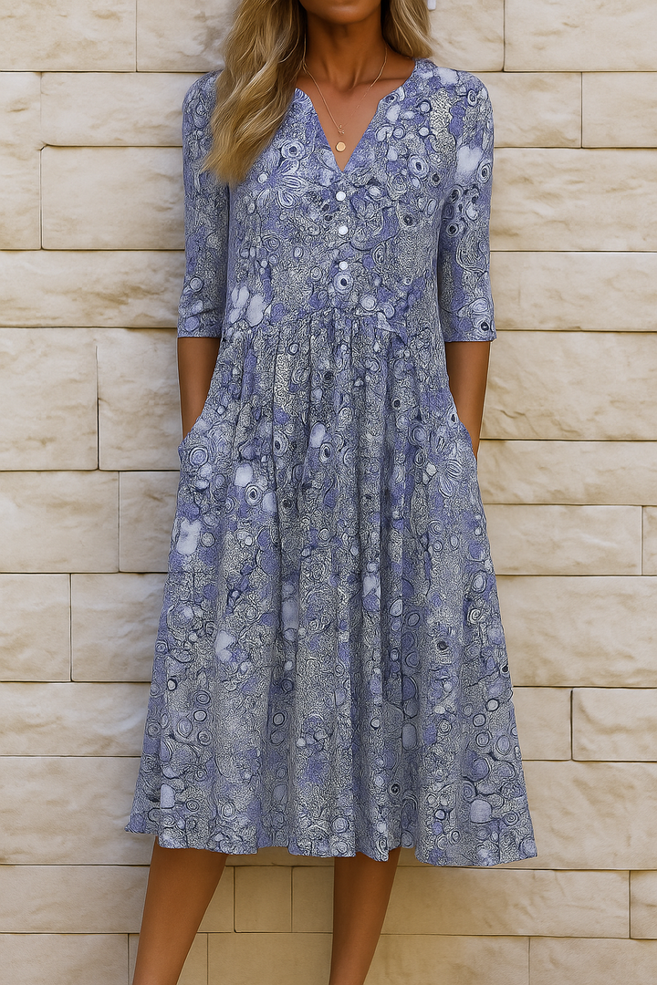 OLIVIA | ROBE ÉLÉGANTE AVEC DÉCOLLETÉ EN V