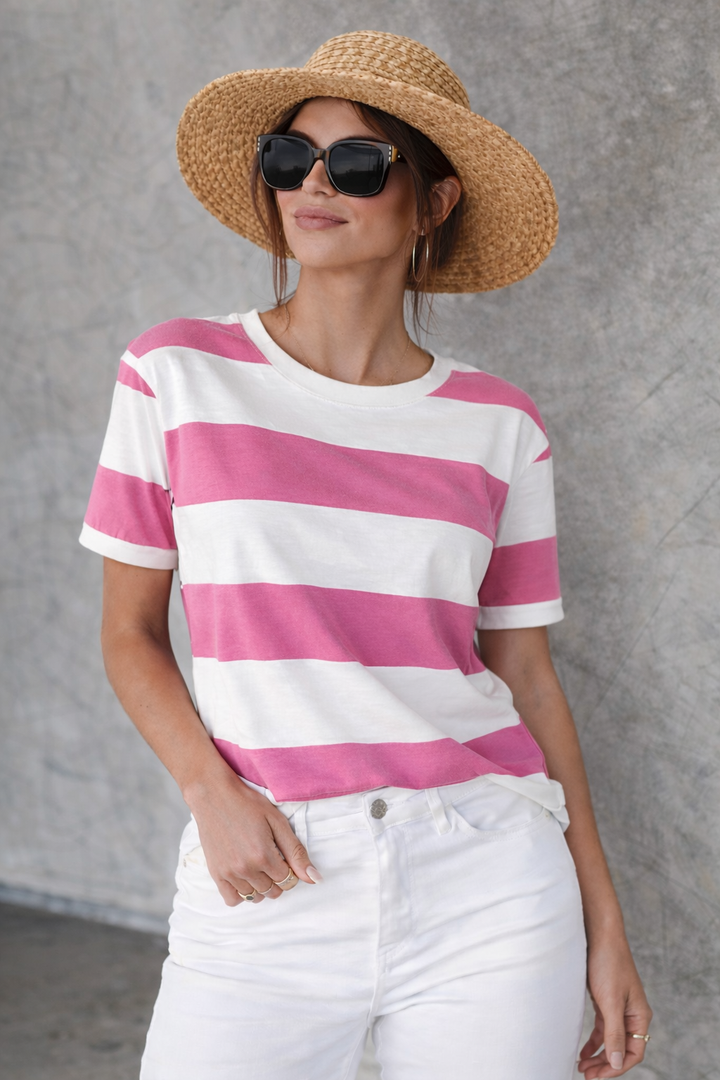 Poppy™ | T-shirt à rayures bretonnes classique