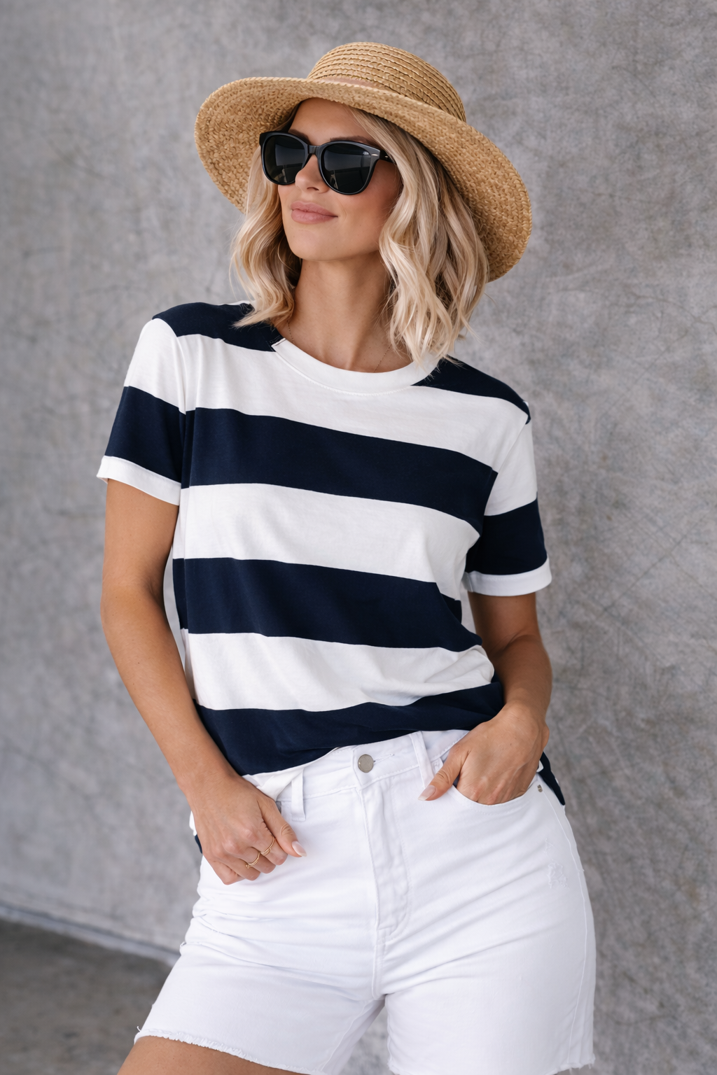 Poppy™ | T-shirt à rayures bretonnes classique