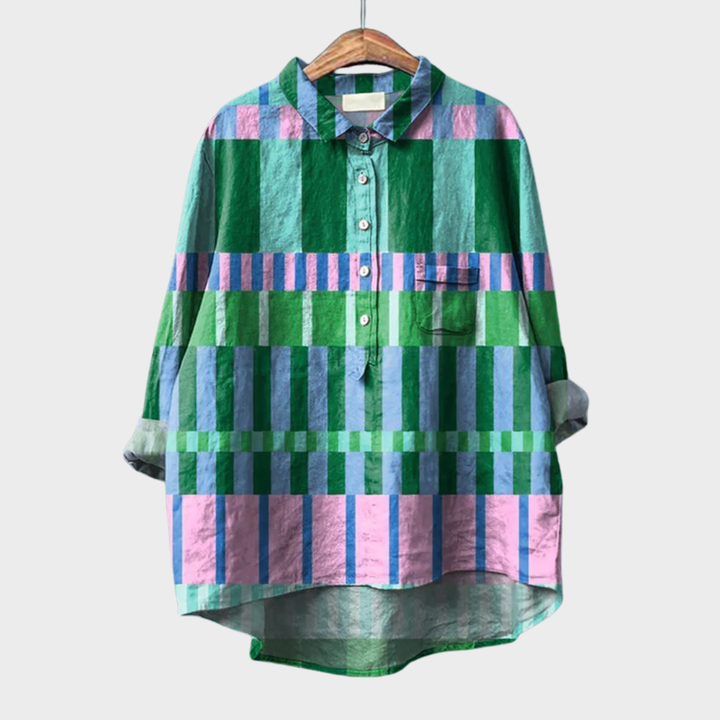 Amber | Élégante Blouse d'Été en Lin