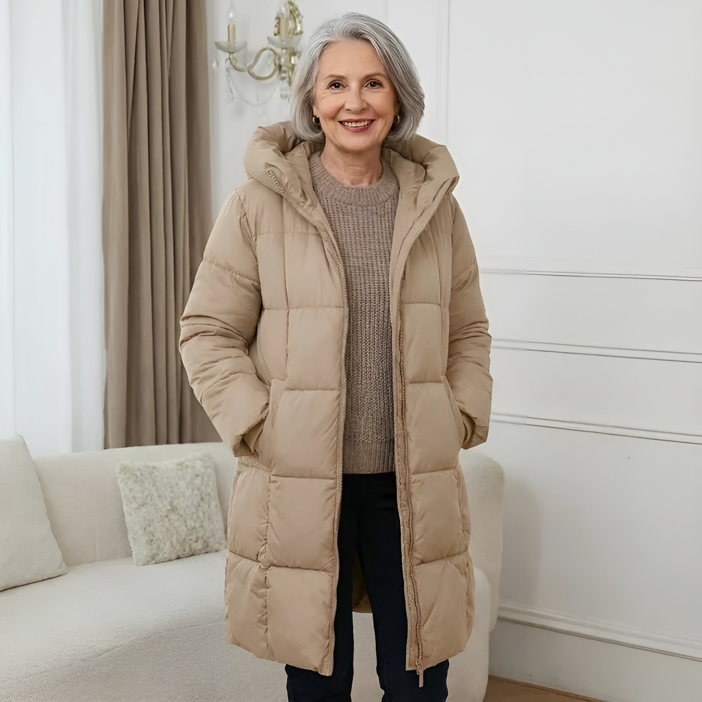 Élancia | Veste Casual en Duvet avec Capuche