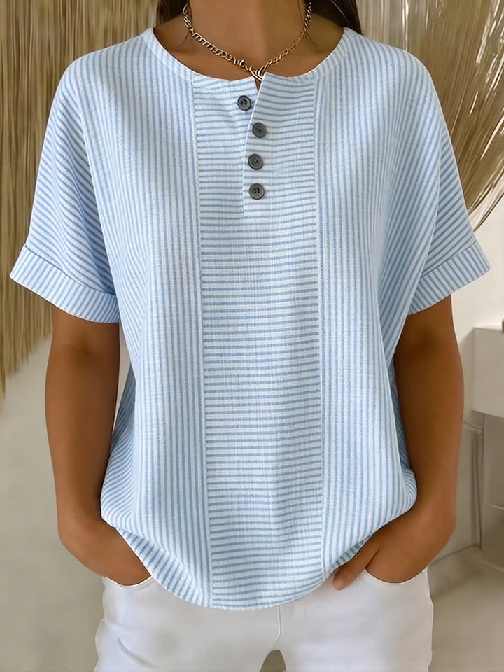 Belle | Blouse Rayée Décontractée