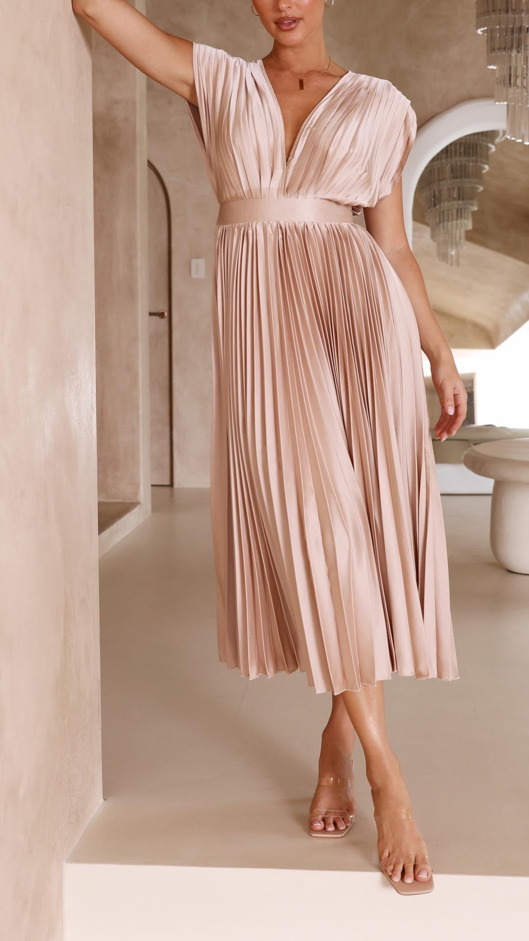 Isla | Robe plissée élégante