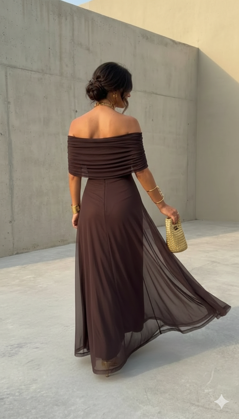 Uma | Robe fluide large avec un design élégant
