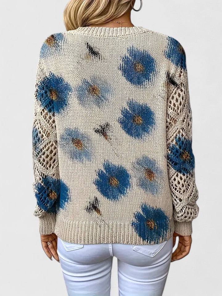 Aurelia | Pull élégant avec design floral