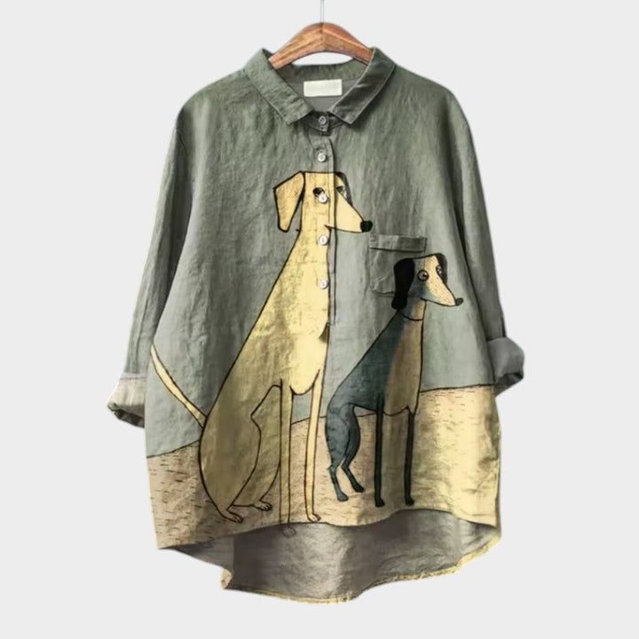 Constance | Élégante Blouse d'Été en Lin