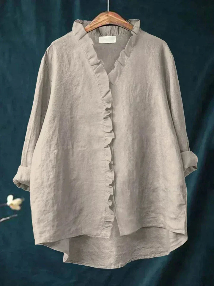 Eline | Blouse d'Été Élégante en Lin