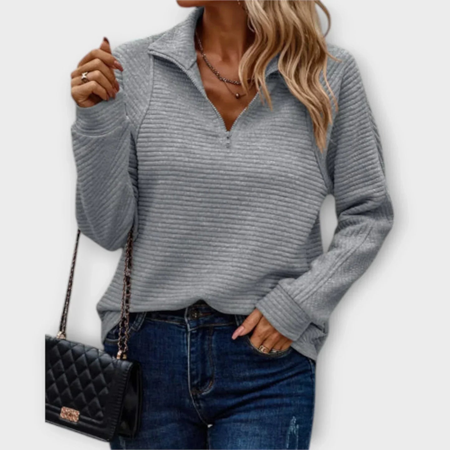Serena | Pull à col zippé