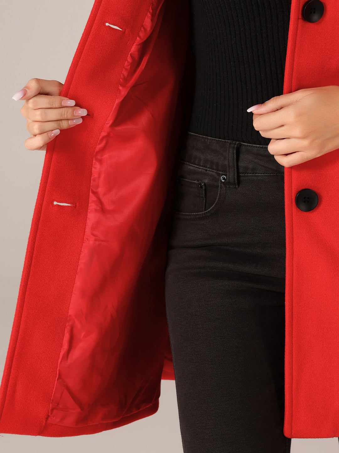 Marenne | Manteau d'Hiver à Boutonnage Simple